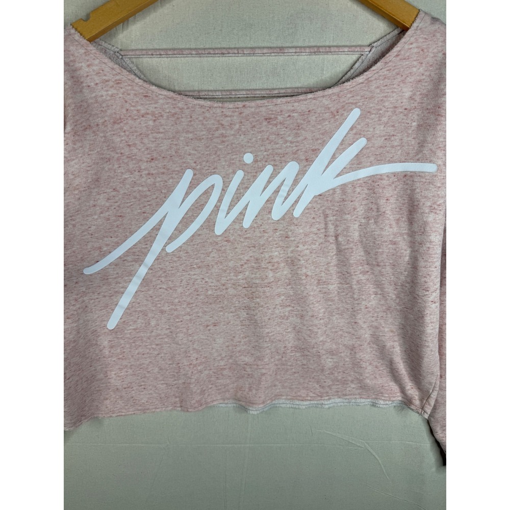 Pink VS Cropped Pullover Sweater size One Size Pink‎ - Picture 2 of 5